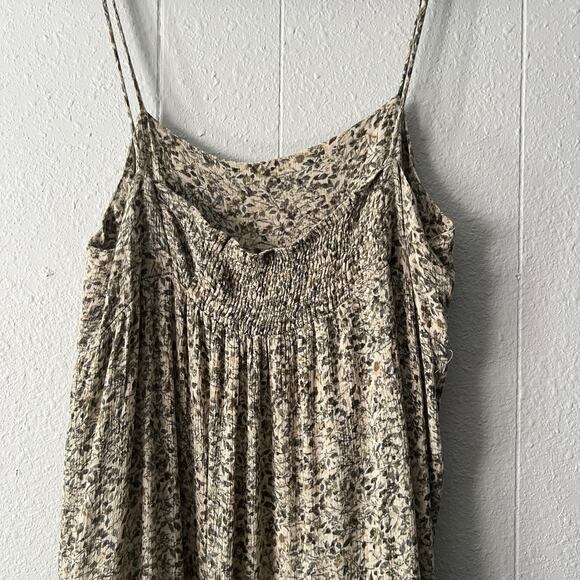 Carly Jean Babydoll Dress Womens Medium Floral Midi Dark Forest Fairy Boho Beach - Picture 8 of 15